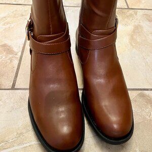 Perfect for Fall! Bass-Jordan F16 Brown Extended Calf Boots 7.5 Never Worn!